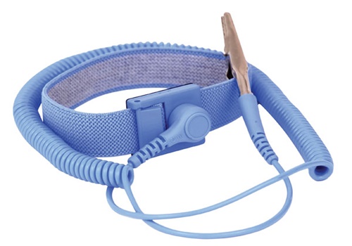 สายรัดข้อมือกันไฟฟ้าสถิตแบบมีสาย สายกราวด์ข้อมือกันไฟฟ้าสถิต Clean room silicone wrist band bsc